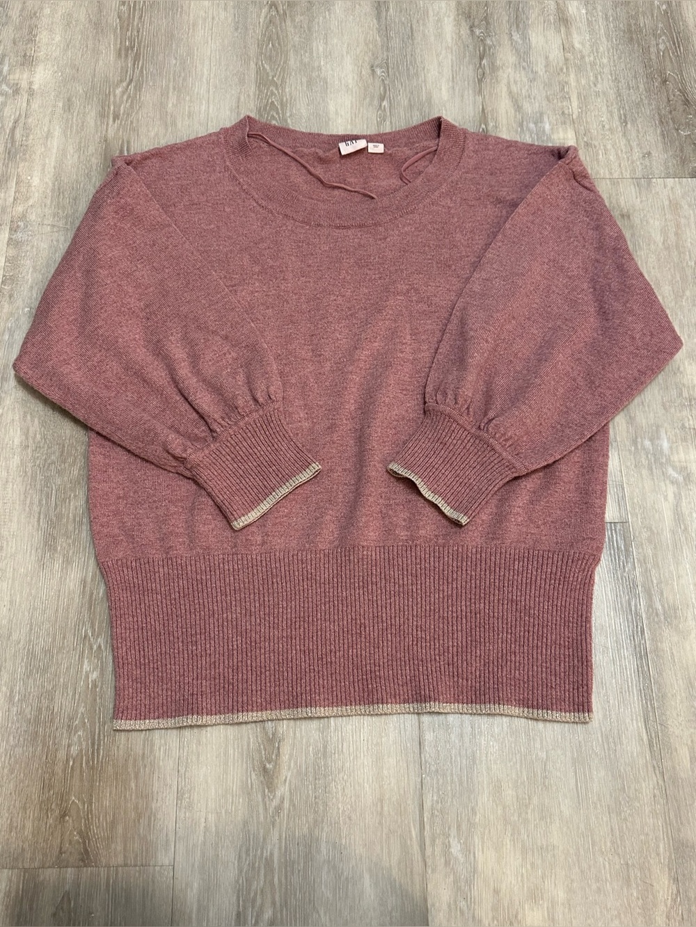 GAP Women’s Pink Semi-Long Sleeve, Small